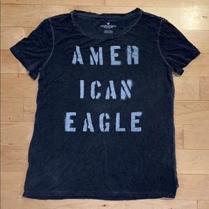 NWOT American Eagle Washed Stencil graphic Tee